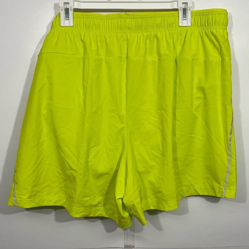NWT DSG Neon Yellow Lined Athletic Running Shorts - Picture 2 of 5
